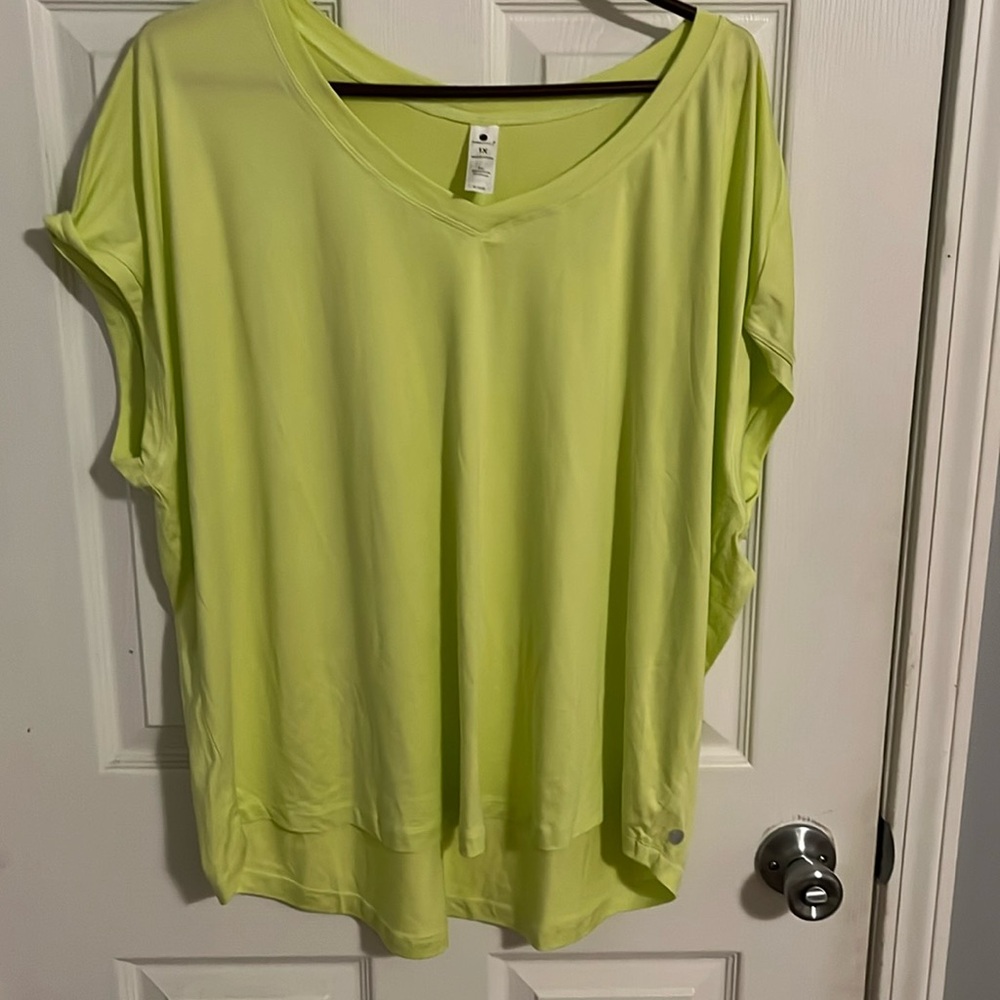 Lime Green Yoga Top
